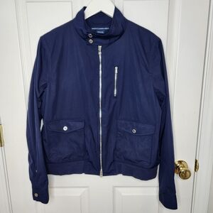 Ralph Lauren Golf Bomber Navy Blue  Jacket Rain Water Resistant Vented Size XL